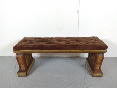 Bench From Victoria Theatre Harrisburg, PA. NOT ELIGIBLE FOR IN-HOUSE SHIPPING: See Terms for 
