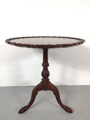 Chippendale Style Mahogany Tilt Top Table. NOT ELIGIBLE FOR IN-HOUSE SHIPPING: See Terms for 