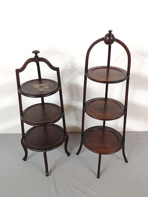 2 Three Tier Bonbon Stands. NOT ELIGIBLE FOR IN-HOUSE SHIPPING: See Terms for Shipping Options. 