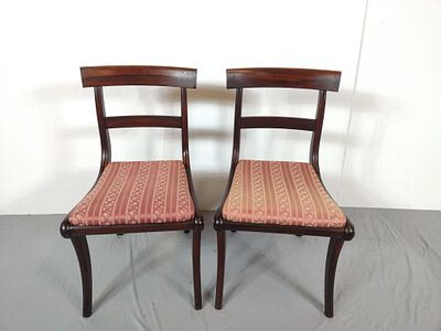 Pair of Regency Style Antique Side Chairs. NOT ELIGIBLE FOR IN-HOUSE SHIPPING: See Terms for 