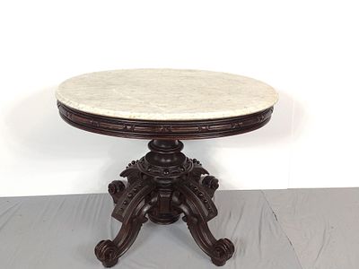 Victorian Marble Top Occasional Table. NOT ELIGIBLE FOR IN-HOUSE SHIPPING: See Terms for 
