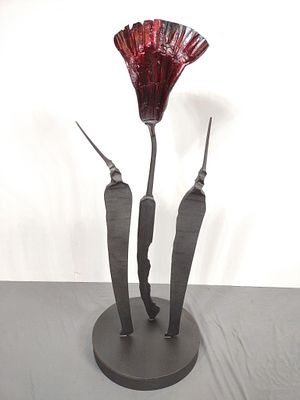 "Emergence" Steel Sculpture By James Cavagnaro. NOT ELIGIBLE FOR IN-HOUSE SHIPPING: See Terms 