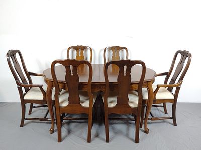 Pennsylvania House Dining Table and Chairs. NOT ELIGIBLE FOR IN-HOUSE SHIPPING: See Terms for 