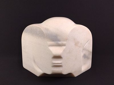 Marble Sculpture "Man-Woman" by James Cavagnaro. NOT ELIGIBLE FOR IN HOUSE SHIPPING: See Terms 