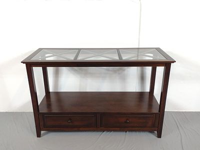 Pier 1 Hall Table. NOT ELIGIBLE FOR IN-HOUSE SHIPPING: See Terms for Shipping Options. 48" wide 