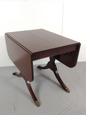 Sheraton Style Drop Leaf Table. NOT ELIGIBLE FOR IN-HOUSE SHIPPING: See Terms for Shipping 