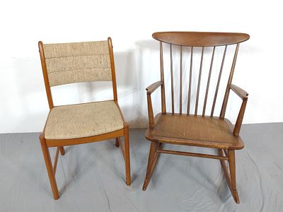 MCM Arm Chair &amp; Rocker. NOT ELIGIBLE FOR IN-HOUSE SHIPPING: See Terms for Shipping Options. 