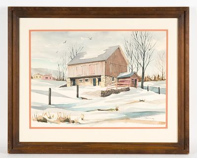 David Miller Watercolor. NOT ELIGIBLE FOR IN-HOUSE SHIPPING: See Terms for Shipping Options. 