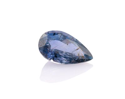 Unmounted Sapphire. Pear, 4.15 carats. Unheated. From a selection of fine gemstones of a 