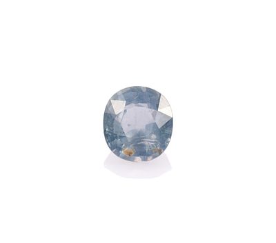Unmounted Sapphire. Oval, 3.96 carats, SI, unheated. From a selection of fine gemstones of a 