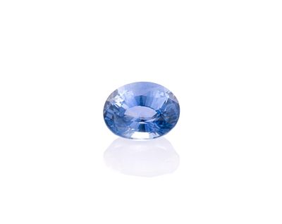 Unmounted Sapphire. Oval, 1.17 carat, VS, heated. From a selection of fine gemstones of a 