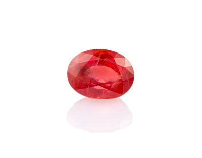 Unmounted Sapphire. Oval, 3.05 carat, SI, heated. From a selection of fine gemstones of a 