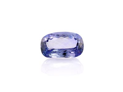 Unmounted Tanzanite. Cushion, 4.17 carats, flawless. From a selection of fine gemstones of a 
