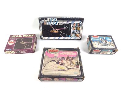4 1980s Kenner Star Wars Games & Toys. Includes: Star Wars Escape from Death Star Game (all 