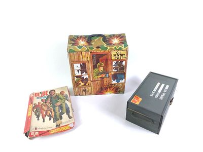 G.I. Joe (by Ideal) Collection Inc. Sentry Post. Includes 1) GI JOE Sentry Post with (2) Vintage 