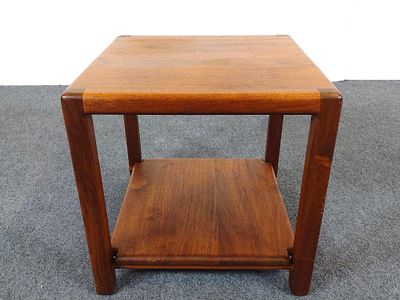 MCM End Table. NOT ELIGIBLE FOR IN-HOUSE SHIPPING: See Terms for Shipping Options. 20" wide X 