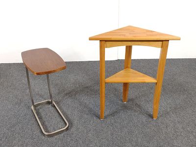 Corner Table & Ethan Allen End Table. NOT ELIGIBLE FOR IN-HOUSE SHIPPING: See Terms for Shipping 