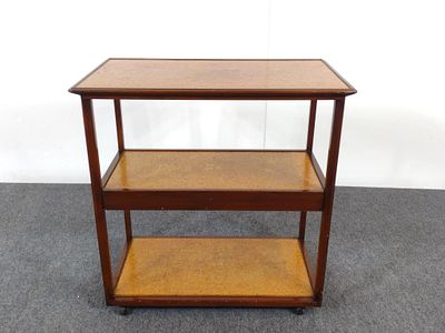 Dunbar Single Drawer Rolling Tea or Drink Cart. NOT ELIGIBLE FOR IN-HOUSE SHIPPING: See Terms 
