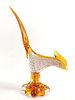 Murano Glass Pheasant. 4" wide X 9-1/2" deep X 13-1/4" high.Image - 2