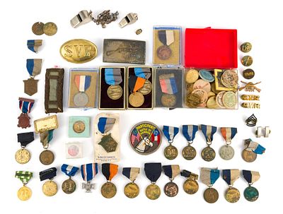 (Civil War Era) Collection of Civil War Reenactment Medals. Includes Wrightsville Civil War 