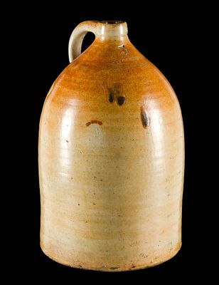(Civil War Era) F.H. Cowden 5 Gallon Stoneware Jug. F.H. Cowden was the mark of John Wallace 