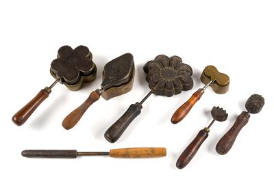 (Reconstruction Era) 7 Antique Millinery Presses. From a private collection. These tools were 
