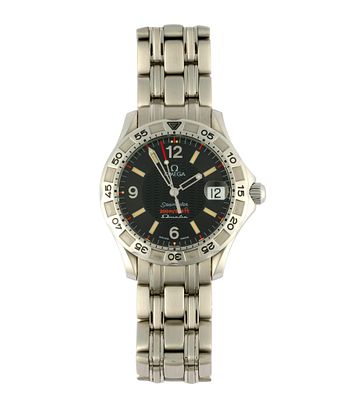 Omega Seamaster Omega-Matic. A stainless electro-automatic Omega Seamaster model 2514.50 from 