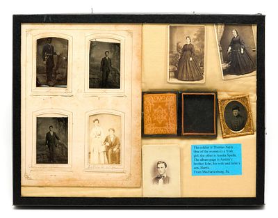 Civil War Era Photographs & Daguerreotypes. Circa 19th-century daguerreotype photo and case 