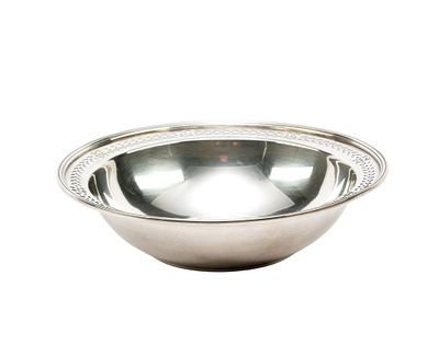 Tiffany & Co. Sterling Silver Bowl. 6 3/8" diameter reticulated dish fully marked. The weight is 