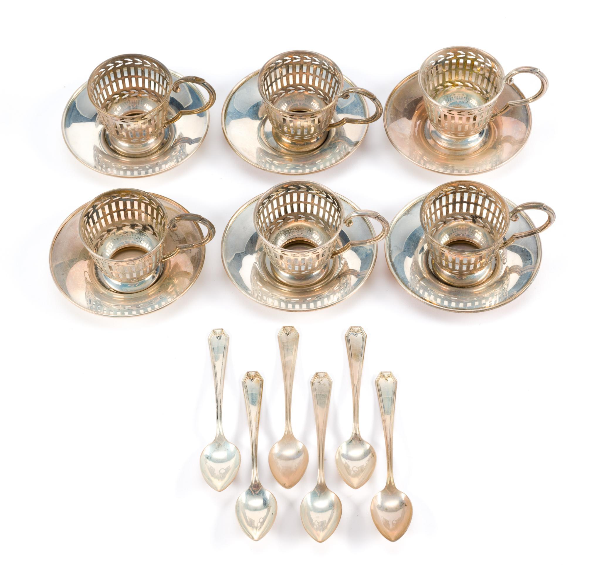 Sterling Silver Demitasse Set