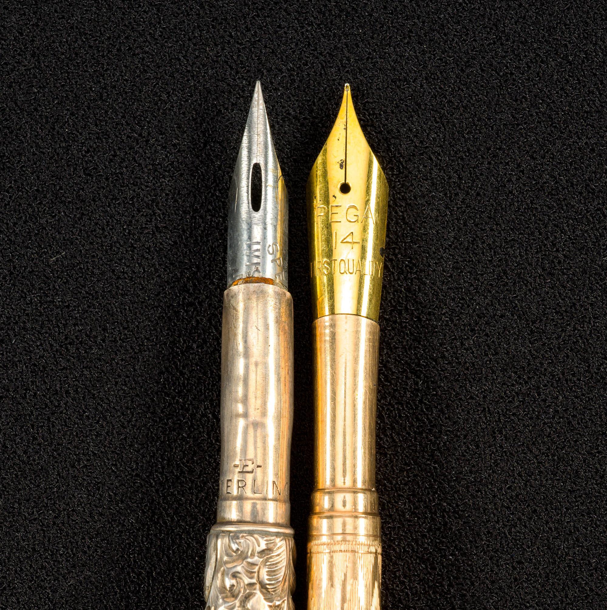 6 Sterling Silver Objects & Mother of Pearl Handle Fountain Pen
