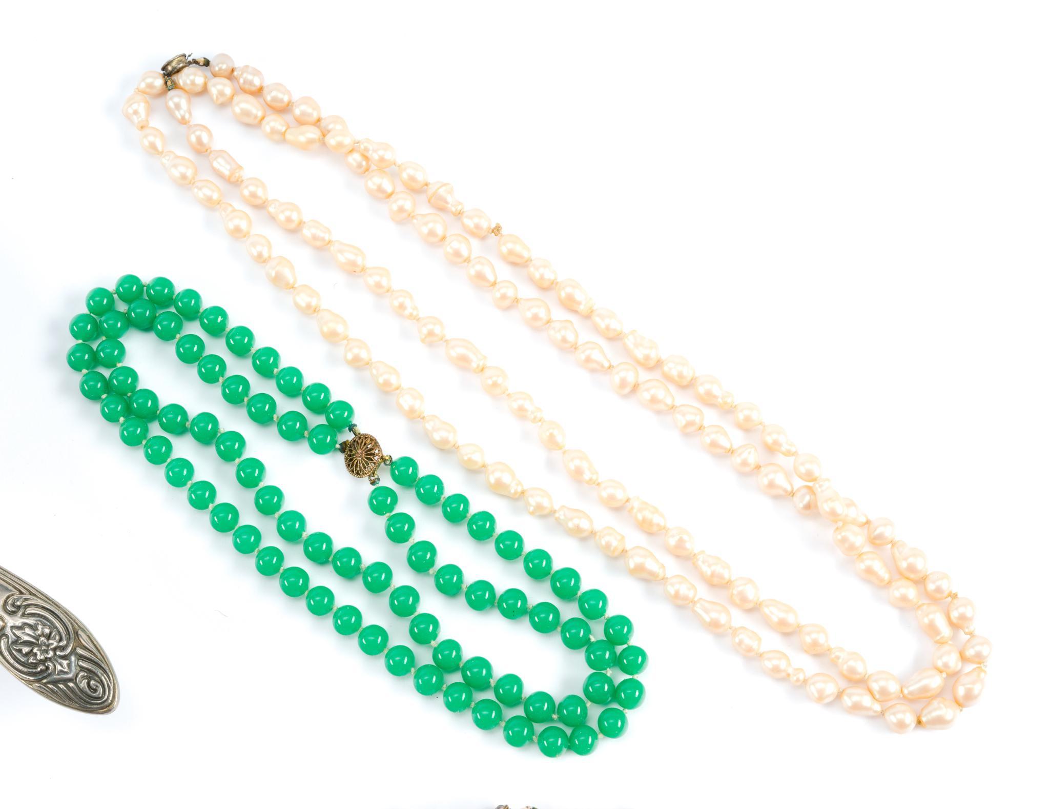 12 Jewelry incl. Sterling Silver & Vanity Set