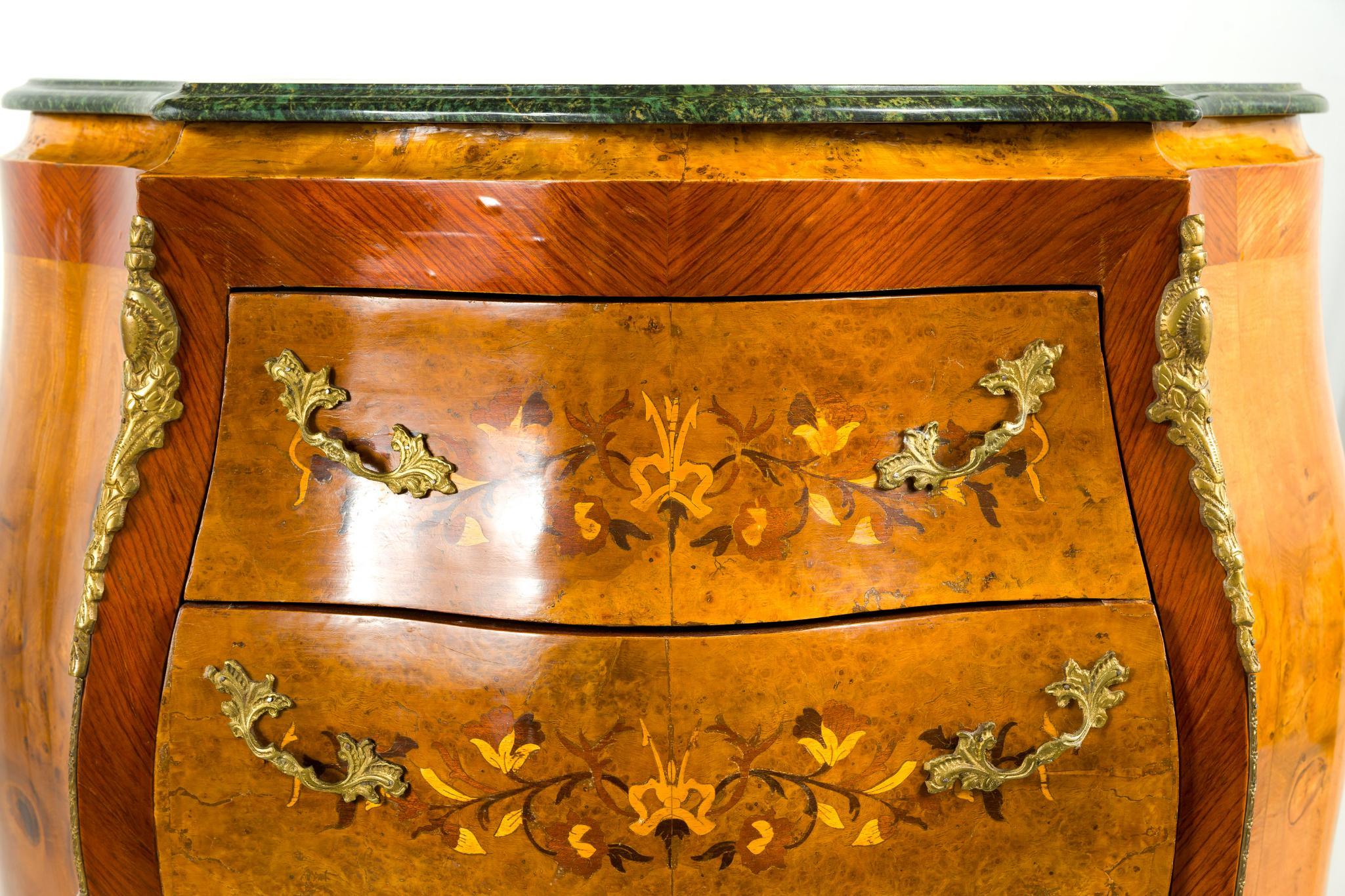 Pair of Louis XV French Inlay Lingerie Chests