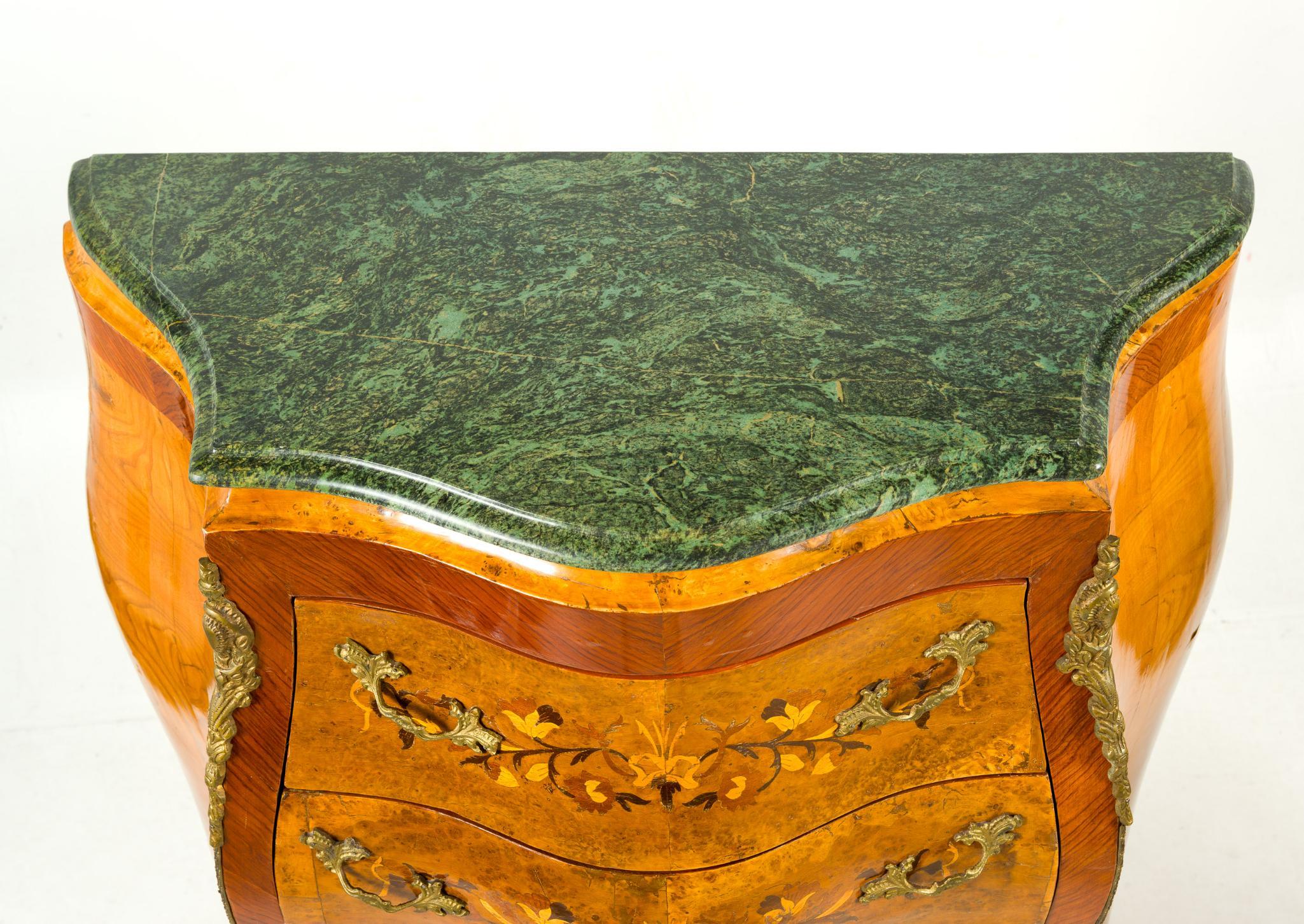 Pair of Louis XV French Inlay Lingerie Chests