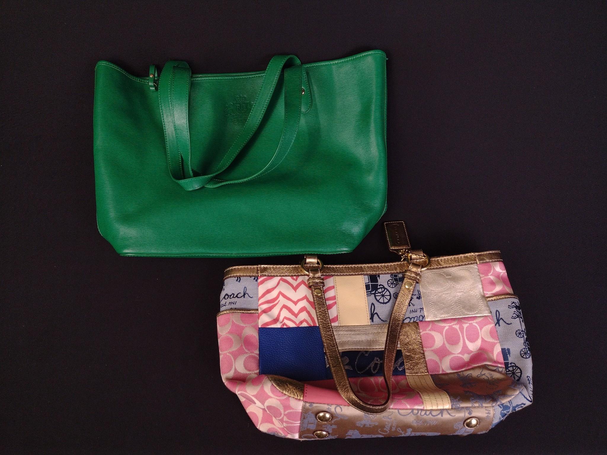 Coach Handbag & Ralph Lauren Handbag