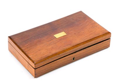Cased Antique French Drafting Instruments Set. Includes a wooden case with 23 drawing 