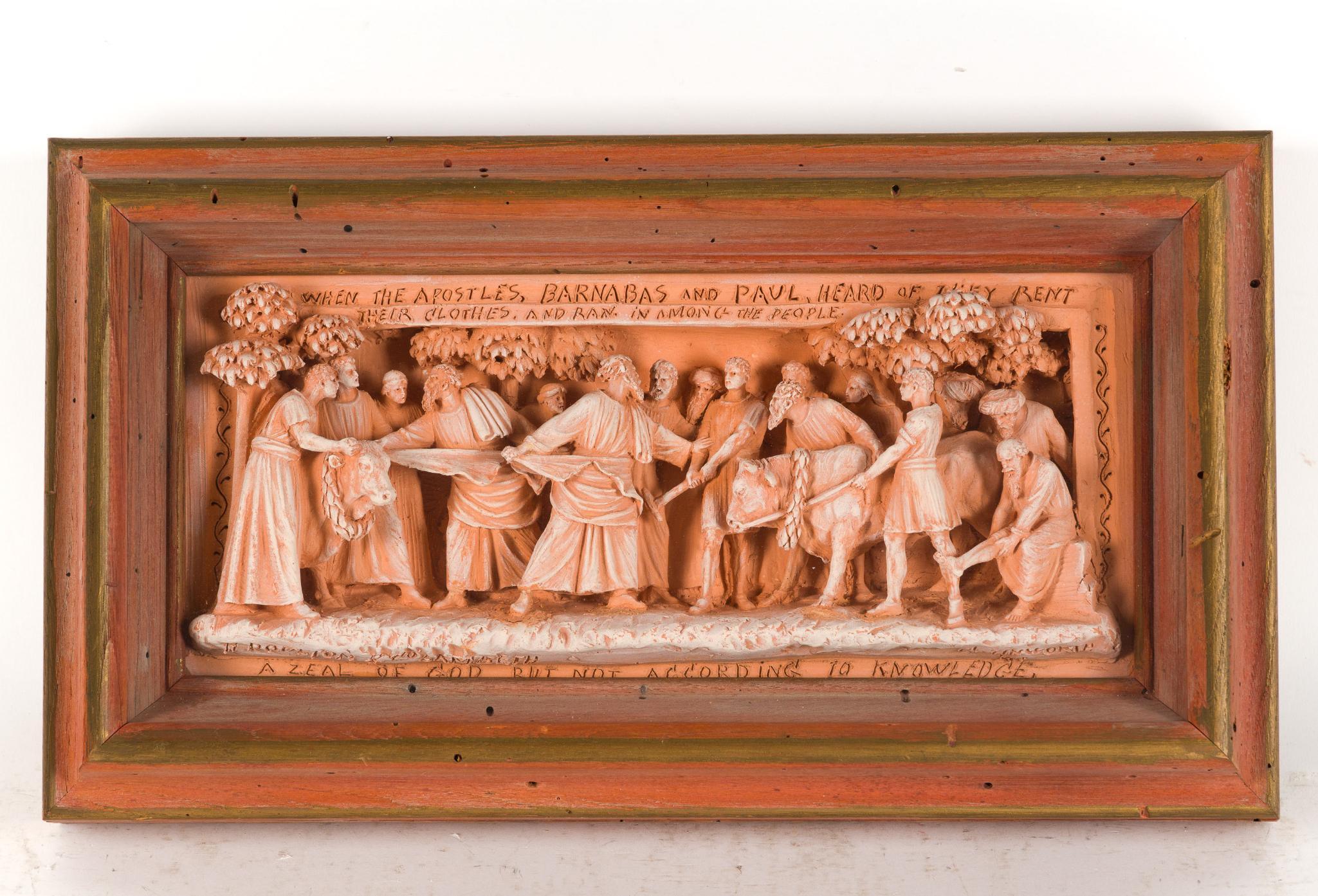 George Tinworth for Doulton Lambeth Terracotta Relief Panel
