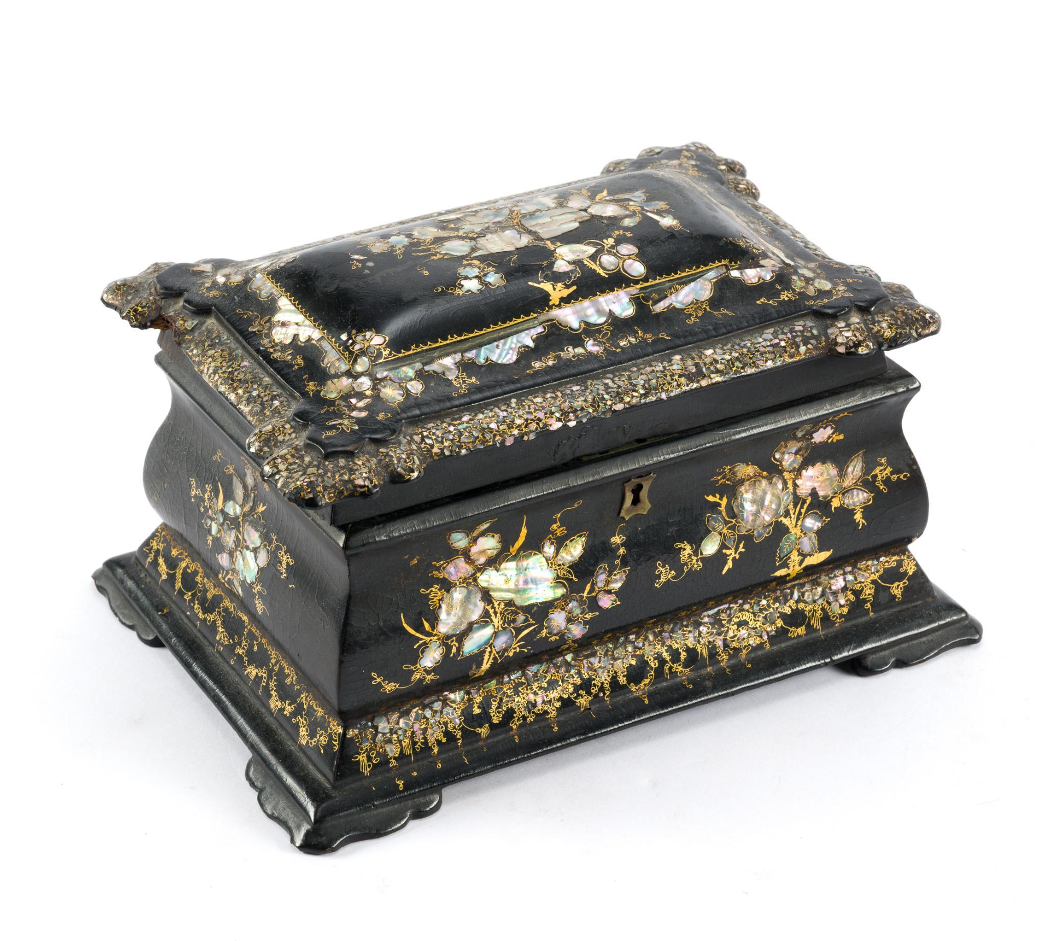 3 Tea Caddies or Trinket Boxes