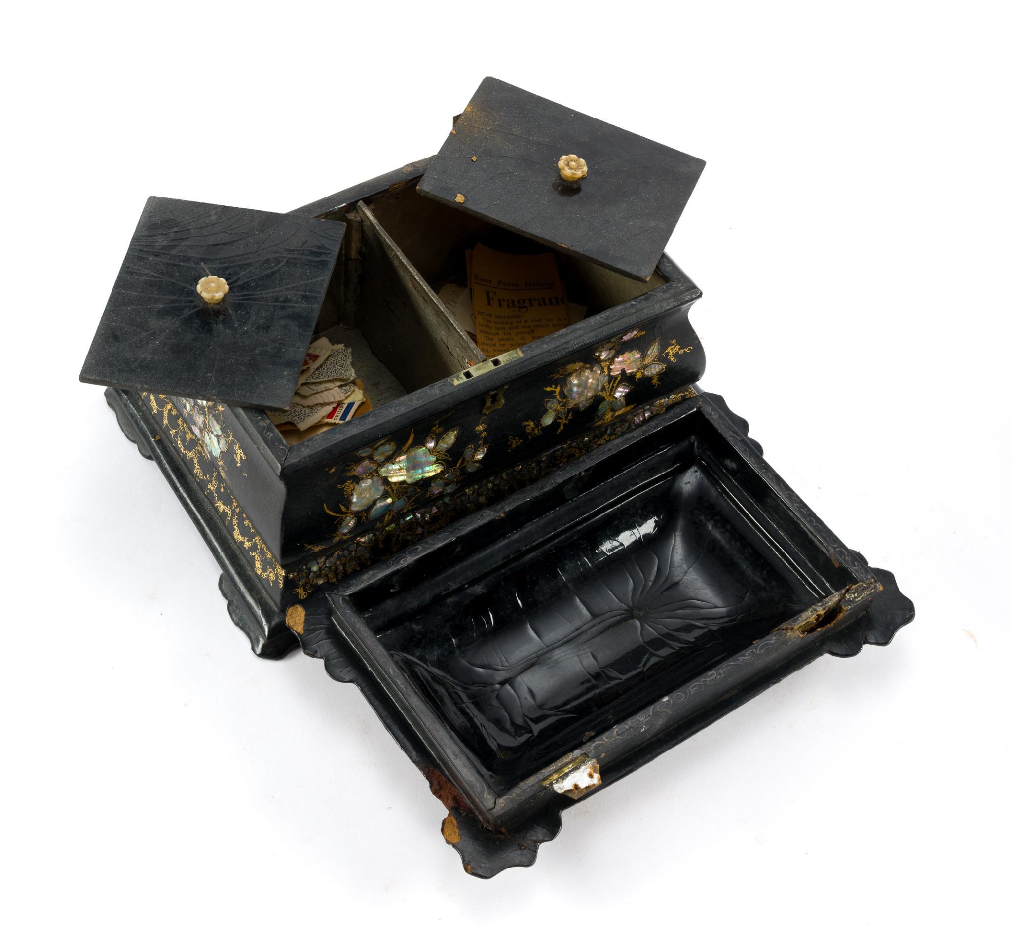 3 Tea Caddies or Trinket Boxes