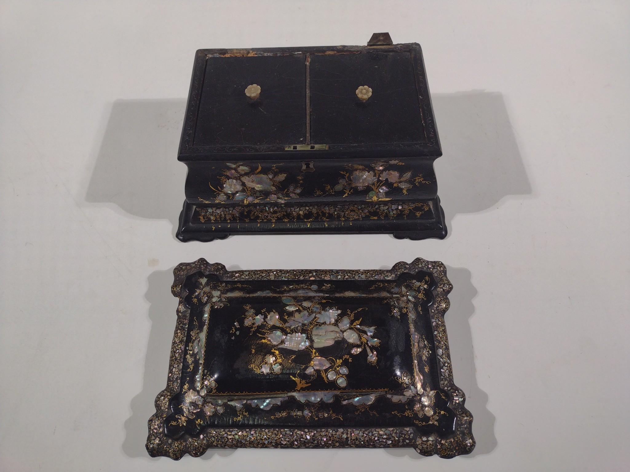 3 Tea Caddies or Trinket Boxes