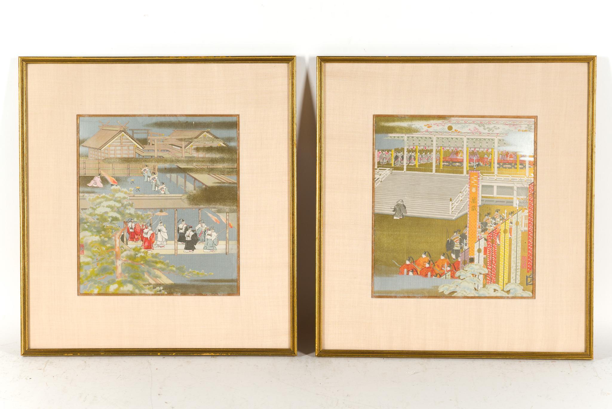 2 Ukiyoe Japanese Woodblock Prints