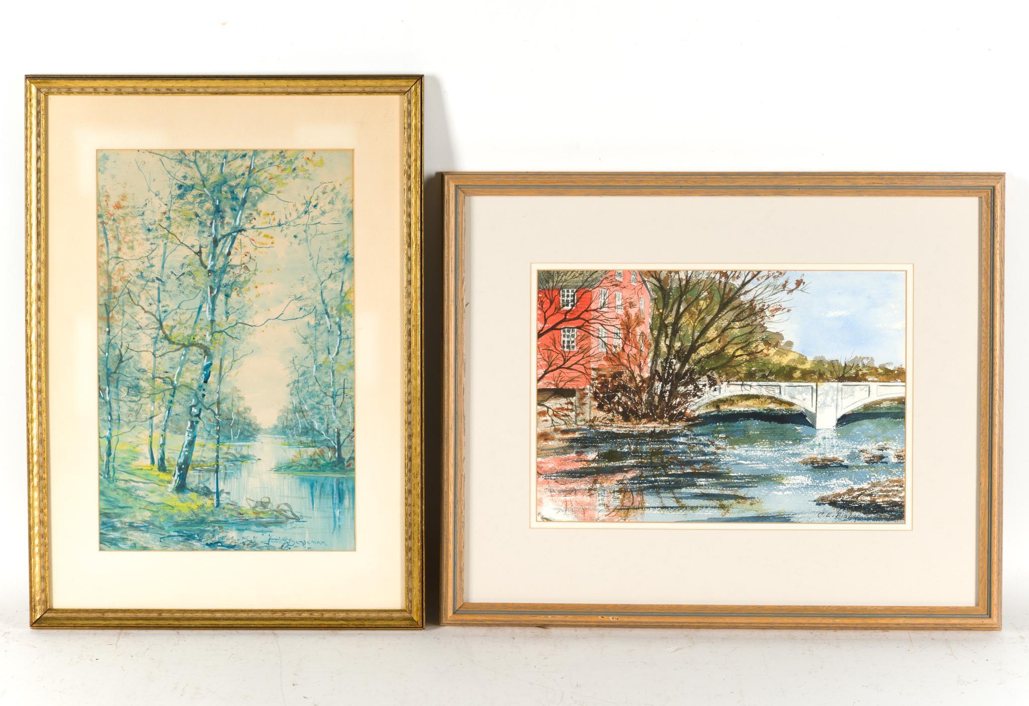 2 Original Framed Watercolor Paintings