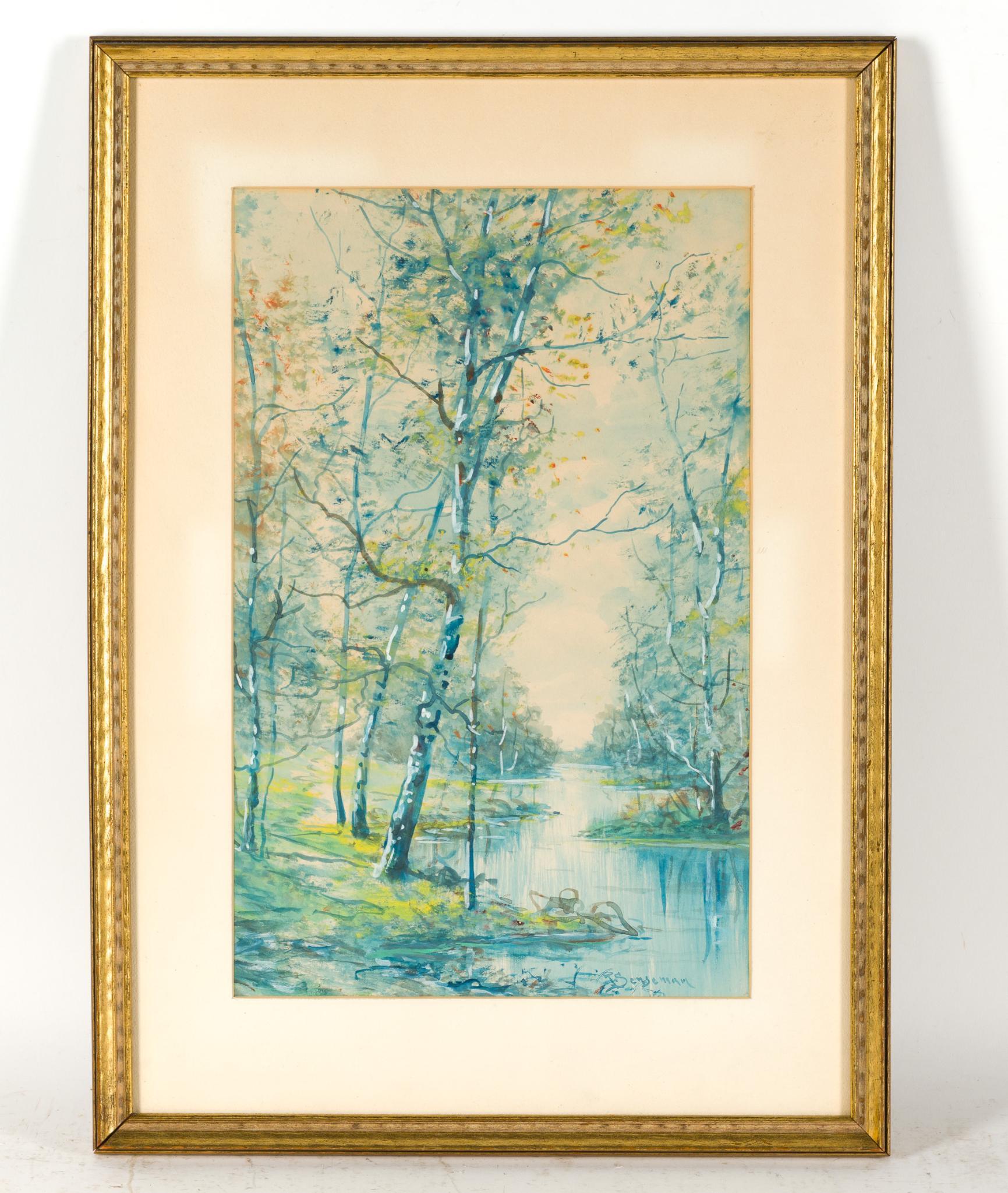 2 Original Framed Watercolor Paintings