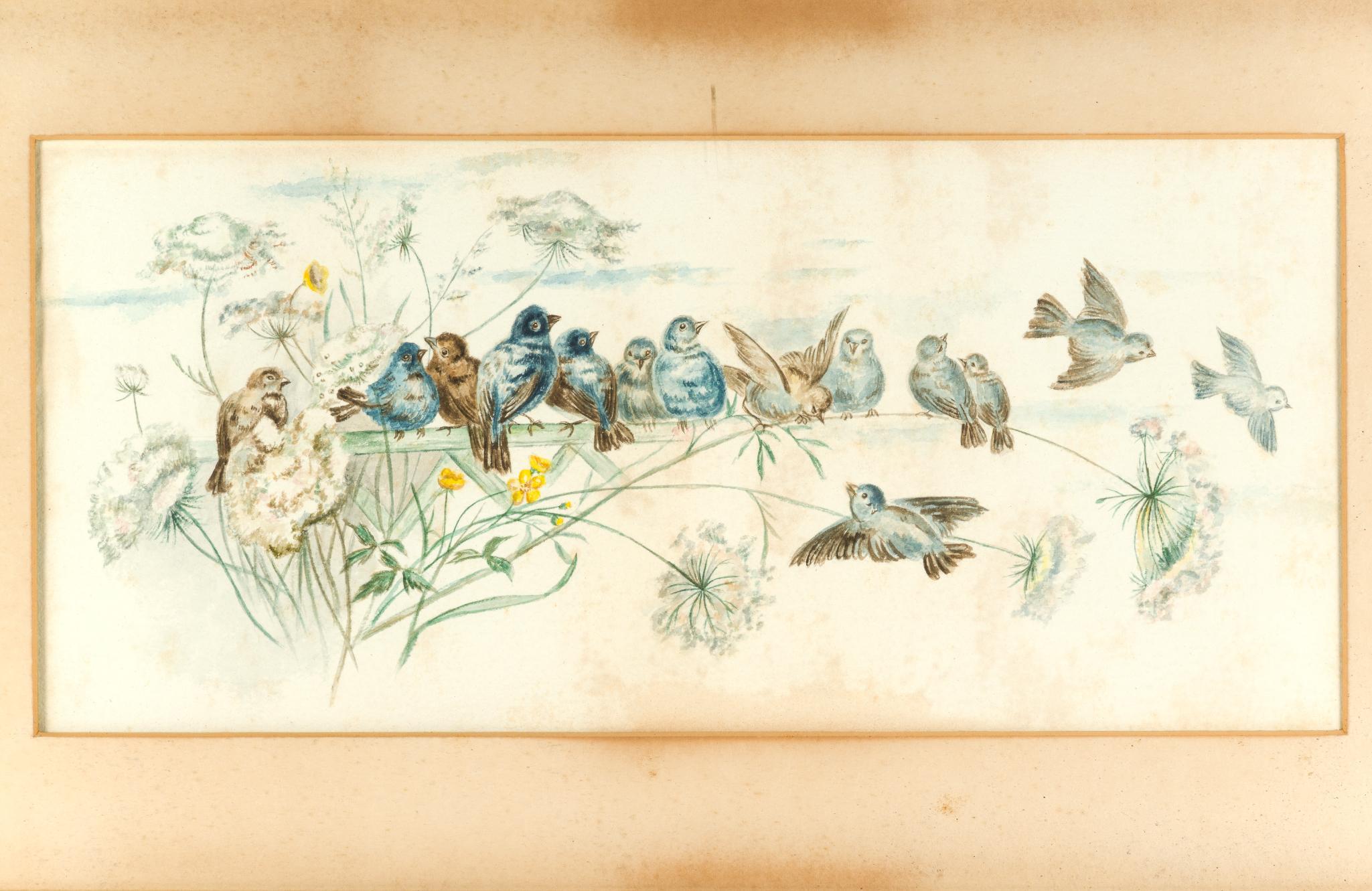Antique Framed Watercolor Painting