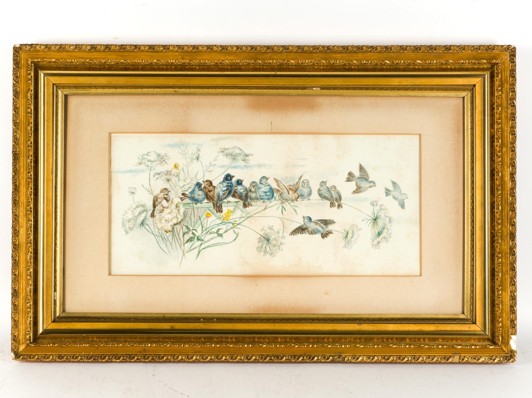 Antique Framed Watercolor Painting