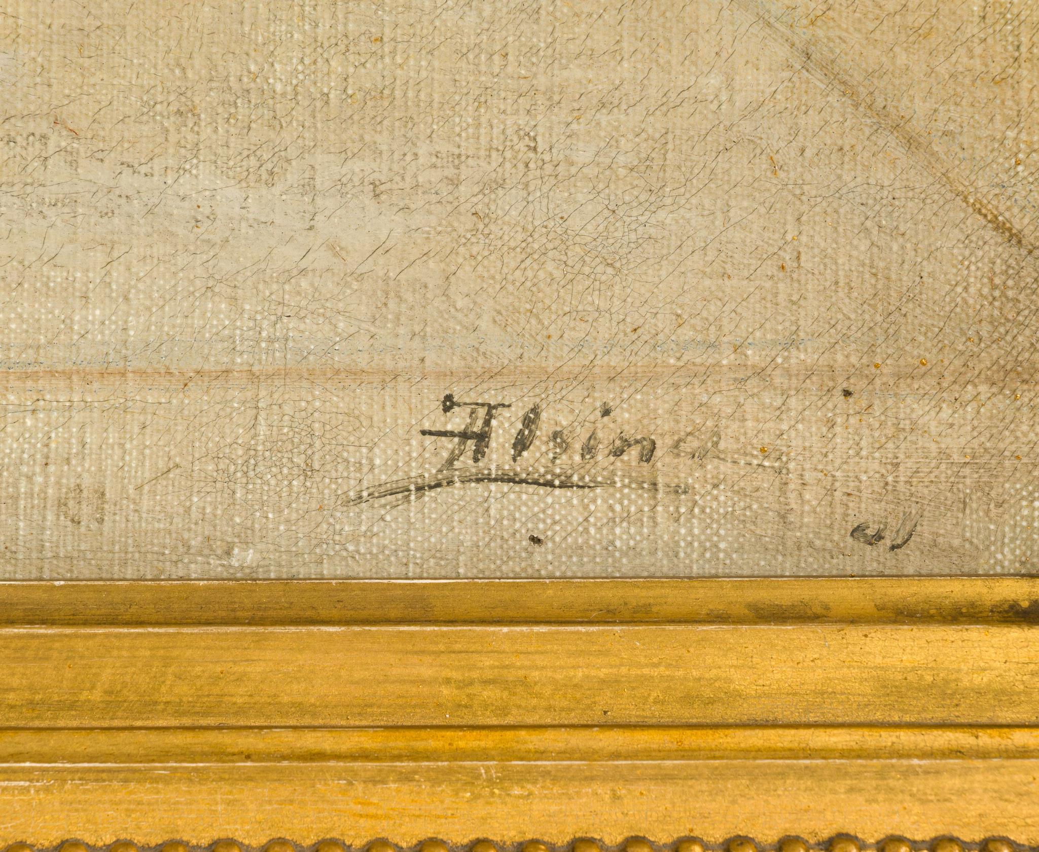Antique Oil on Canvas Painting Jose Alsina