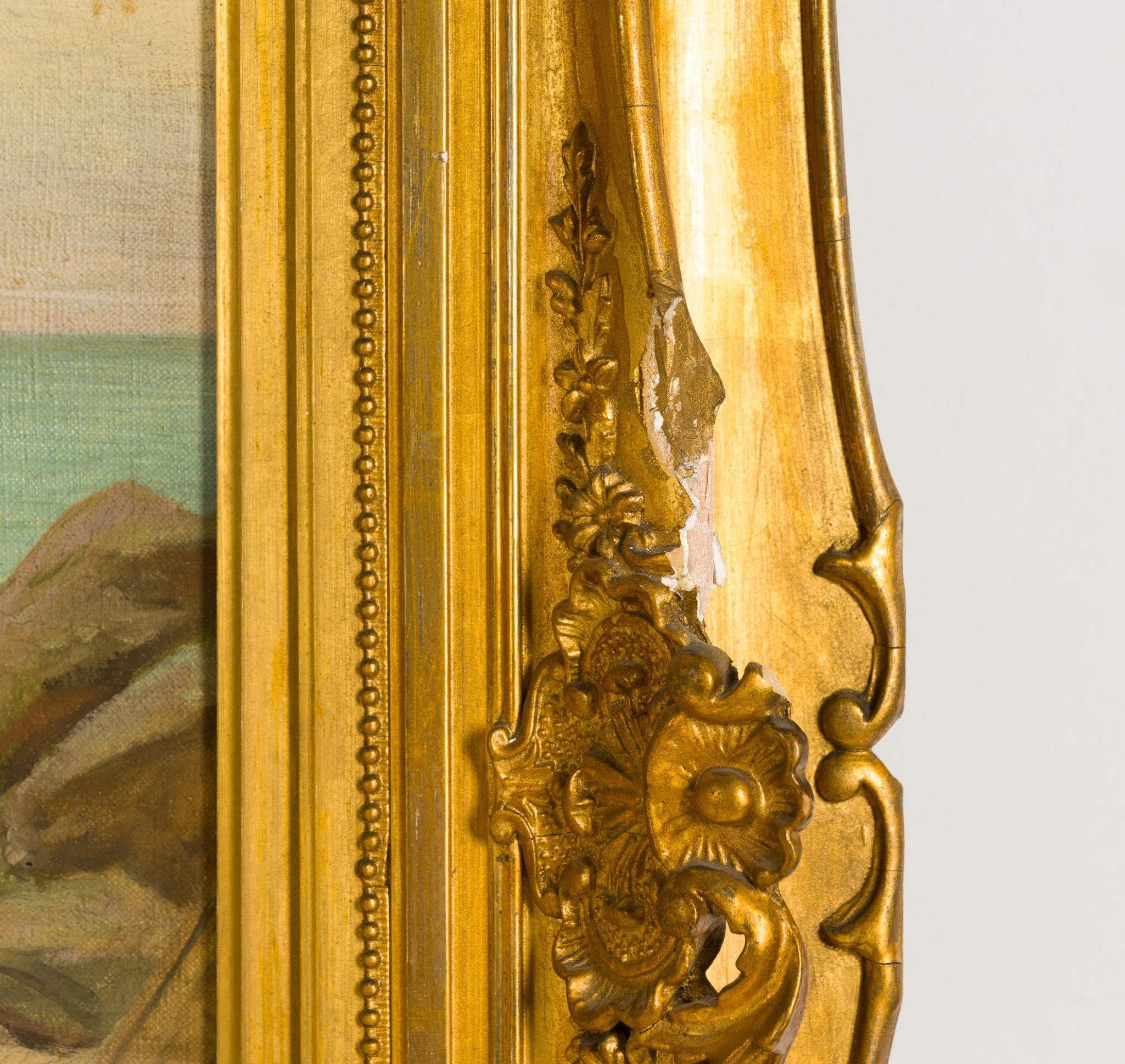 Antique Oil on Canvas Painting Jose Alsina