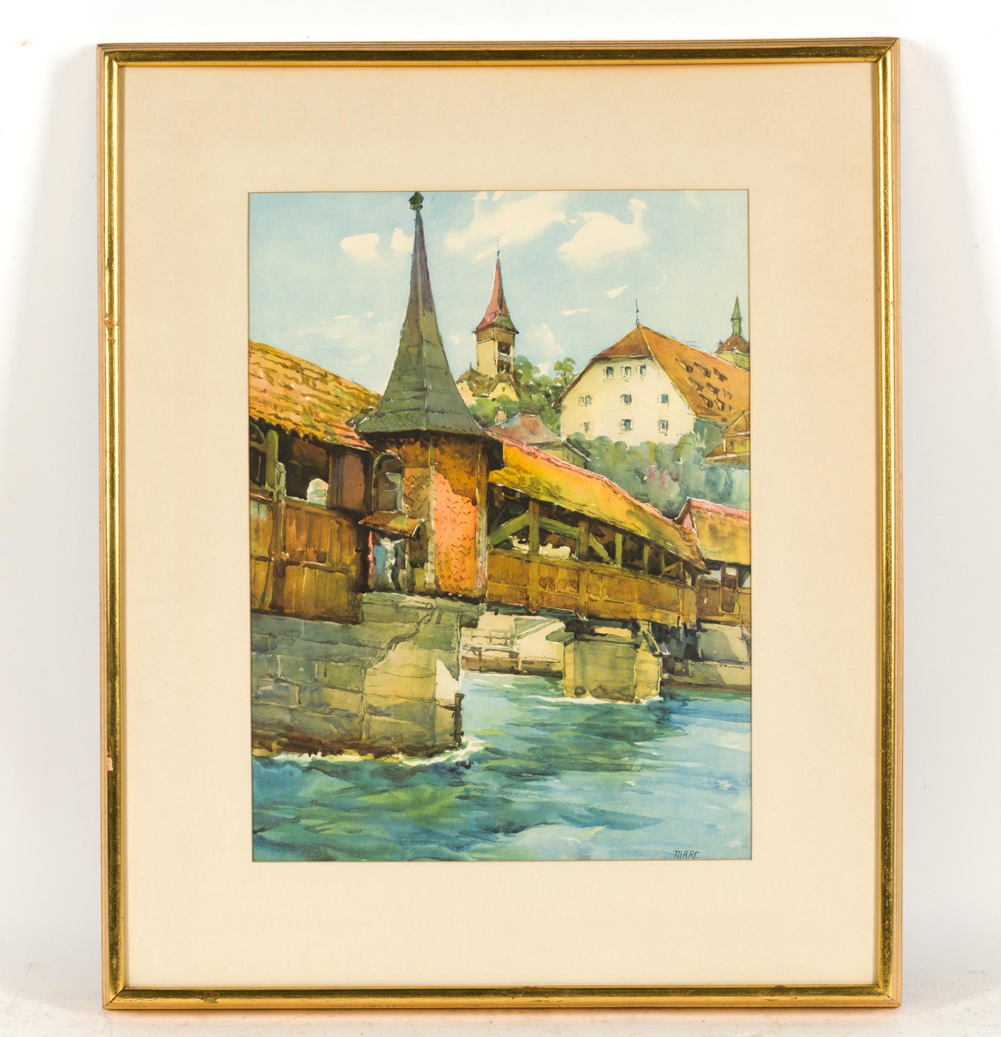 Watercolor Paintings Nicolas Markovitch and Engravings