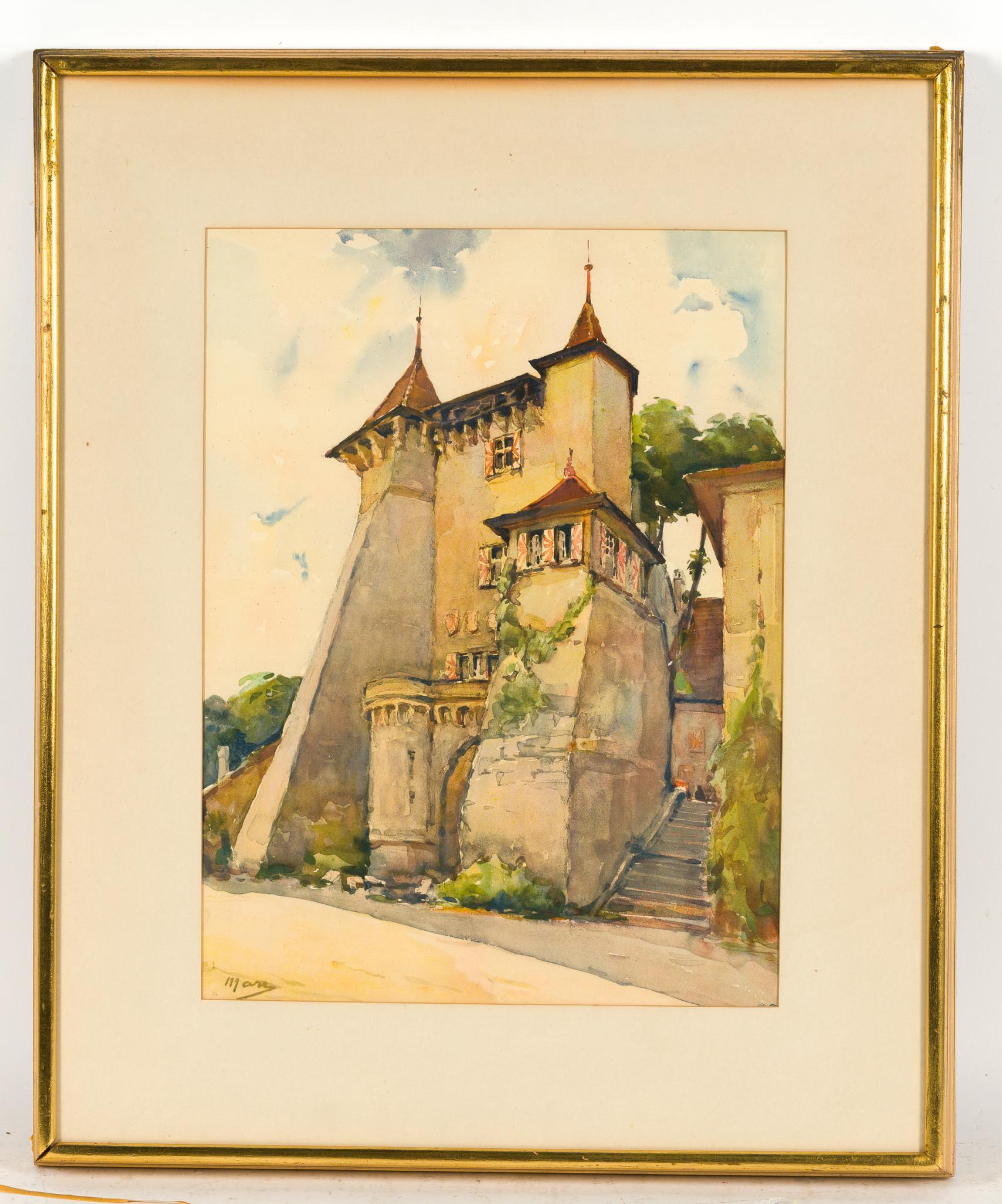 Watercolor Paintings Nicolas Markovitch and Engravings