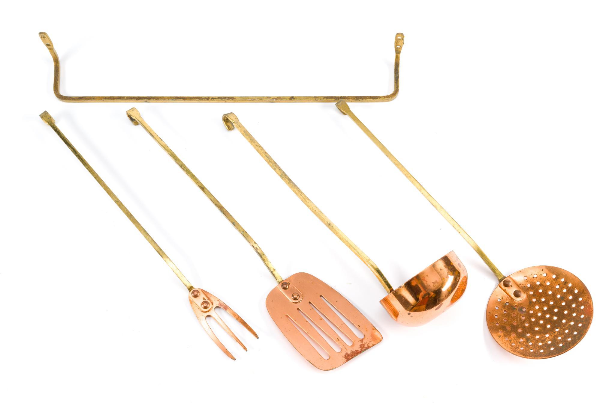 5 Copper and Brass Serving Utensils